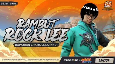 Cara dapat rambut Rock Lee Free Fire gratis, auto jago bela diri!