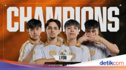 RRQ dan Evos Gagal Kampiun, Lyon Angkat Trofi